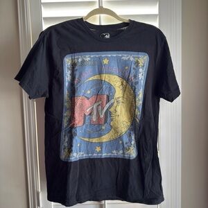 MTV Graphic 90s Black T-Shirt Size Medium
